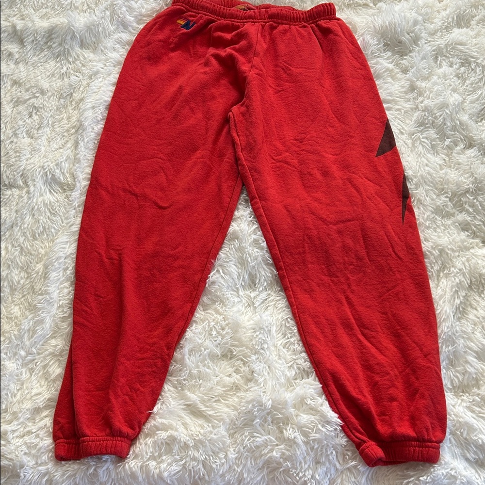 Aviator Nation Red Sweat Pants